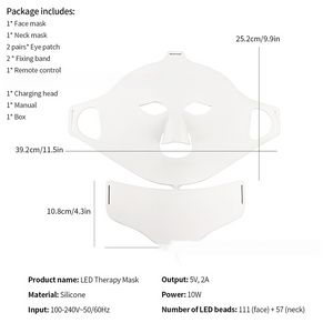 7-Color LED Silicone Face Mask – Skin Rejuvenation & Acne Treatment